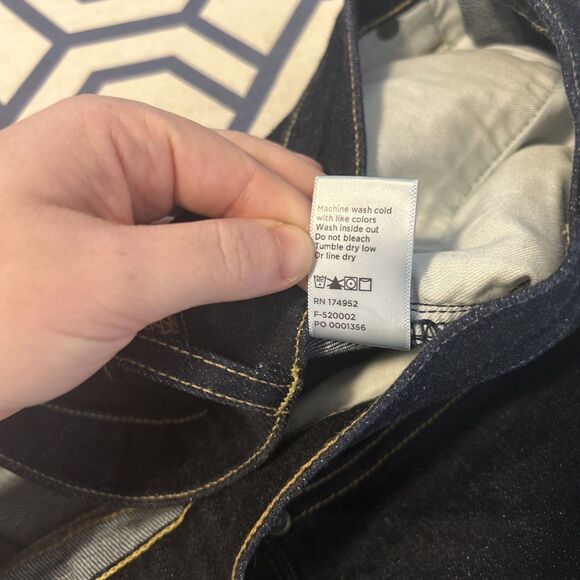 Flint and Tinder Straight Fit Jeans All American Stretch Denim Dark Wash - 34x32 - Picture 11 of 12